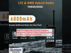 Radio DMR LTE con gamma di frequenze UHF/VHF e spaziamento tra canali a 12,5 KHz/25 KHz per una copertura ampia e flessibile