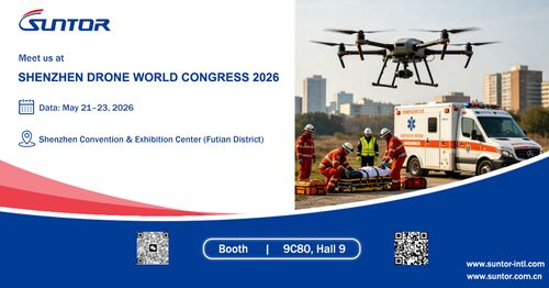 Latest company news about SUNTOR sarà esposta al Congresso Mondiale dei Droni di Shenzhen 2026