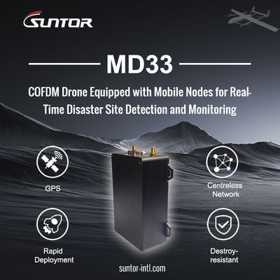 trasmettitore della lunga autonomia di 30Mbps 2.4G 30km video per il UAV